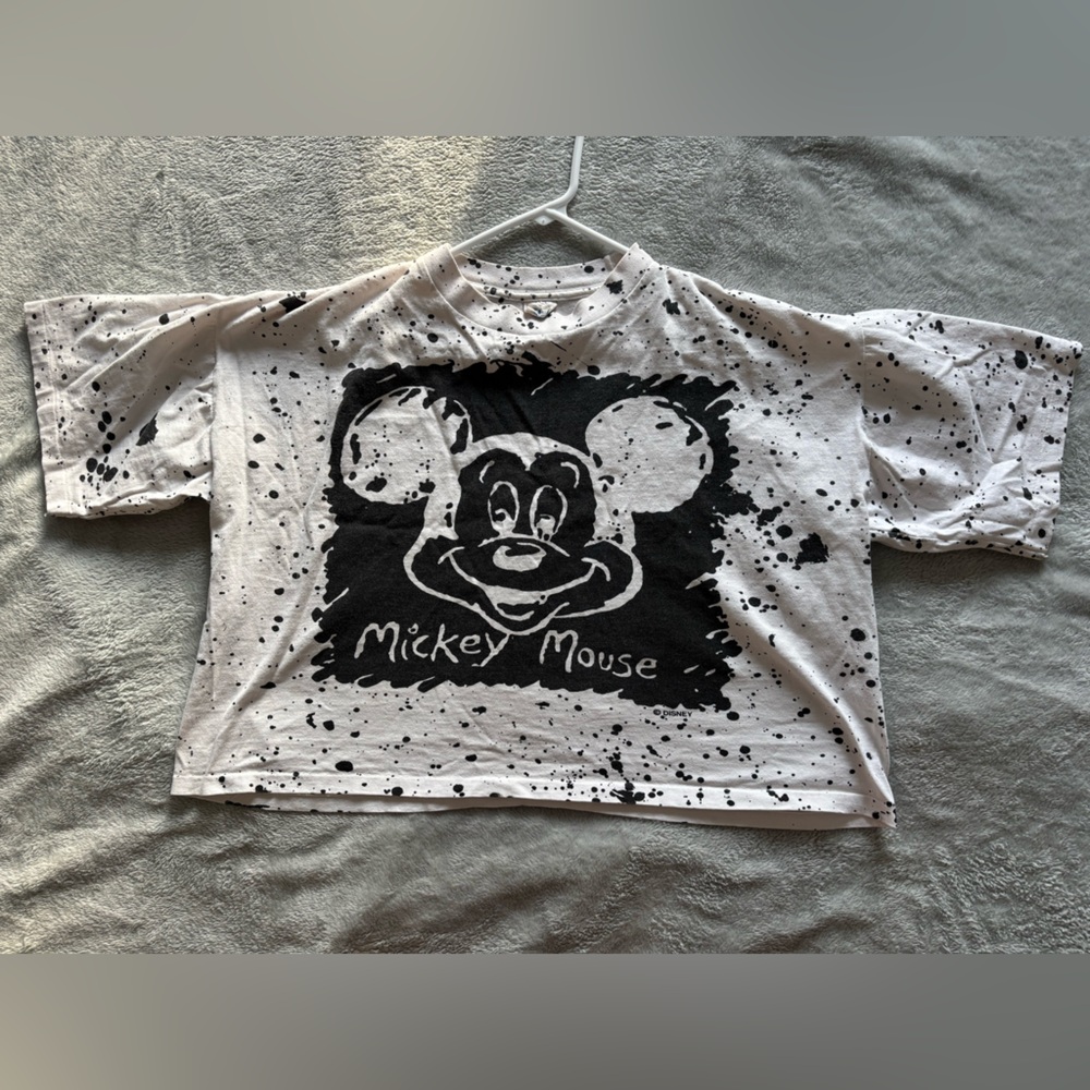 90s Vintage Disney Mickey Mouse Crop Top